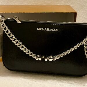 Michael Kors Ladies Jet Set Chain Pouchette in Black